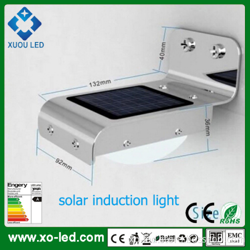 16PCS LEDs 1W 128lm Outdoor Light-Controlled/Voice Controlled/Human Induction Solar Wall Light